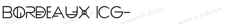 Bordeaux ICG字体转换